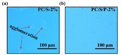 圖1 PC基底有無(wú)等離子體處理的有機(jī)硅膜層的表面形貌 